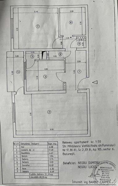 Crangasi, 7 minute metrou Constructorilor, comision 0%, apartament 2 camere